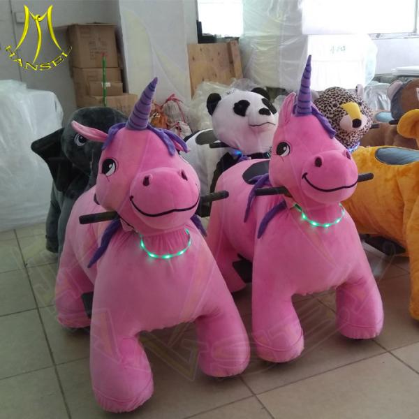 Buy Hansel entertainment walking battery stuffed kids electric rides on animal at wholesale prices