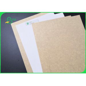 China 325gsm 365gsm White Face Kraft Back Paper For Cake Box Good Folding Resistance on sale