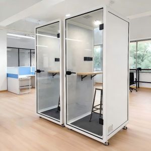 Acoustic Room Privacy Booth Modern Soundproof Call Booth 100V - 240V