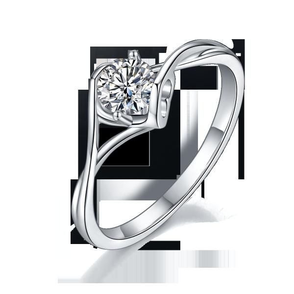 925 Sterling Silver Women Jewelry 3 carat Natural Moissanite Promise Ring Wedding Ring Engagement Gemstone Jewelry