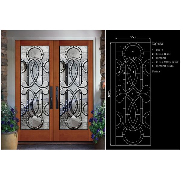 Security Tempered Curve Flat Toughened Beveled Edge Glass Secure