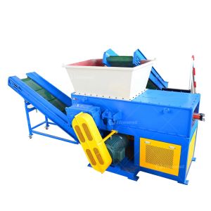 High Efficiency Single Shaft Shredding Machine Municipal Solid Waste Recycling