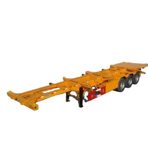 40ft Tri Axles Skeleton Gooseneck Frame Type Container Semi Trailer Chassis with