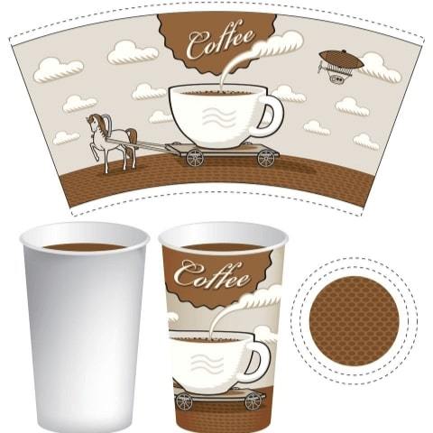 Buy Disposable Paper Cup Fans for Eco-Friendly and Sustainable Packaging Solutions with Flexographic Printing and Customized Designs at wholesale prices