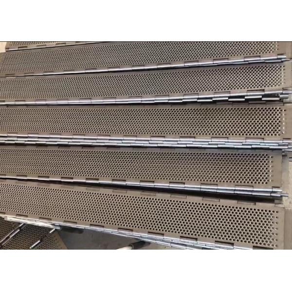 Medicine Plate Link Belt , 304 Stainless Steel Wire Mesh Anti Dust Smooth Surface