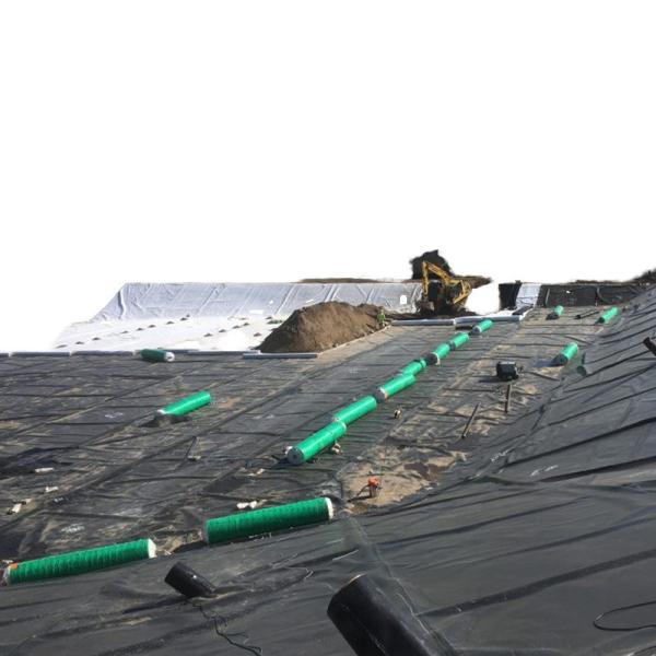 Buy High-Density Polyethylene HDPE Geomembranes Black UV-Resistant Liners Polyethylene Pond Liner For Landfill Containment 1.5mm Thickness at wholesale prices