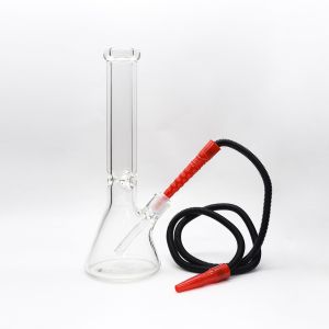 Restaurants Clear Inhale Borosilicate Glass Hookah Pipe