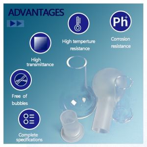 Custom 50-5000ML Quartz Glass Round Bottom Long Neck Flask