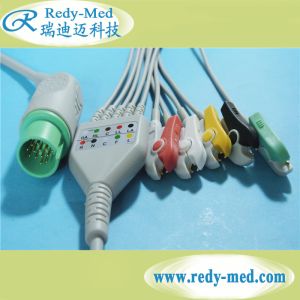 Spacelabs 17 Pin 3 Leads ECG Cables And Leadwires Direct Connect IEC Clip