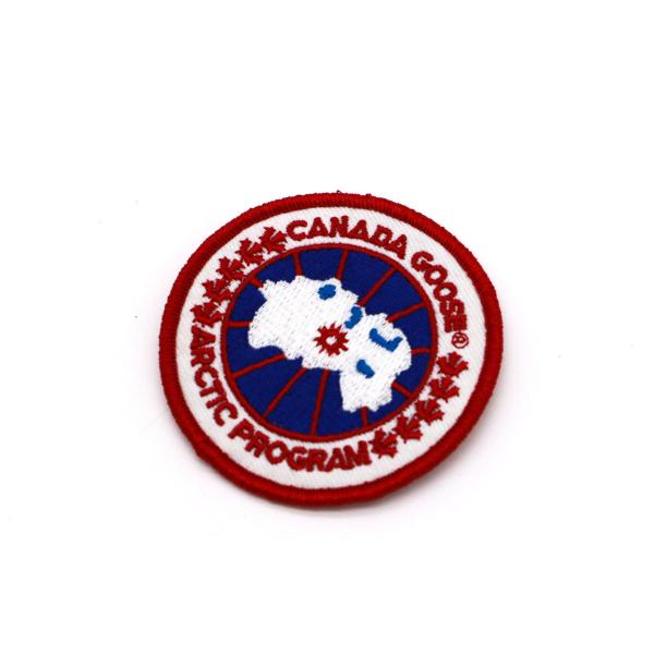 Canada Goose Blue Circle Heart With Line Red Maple Leaf Words Badge Armband For