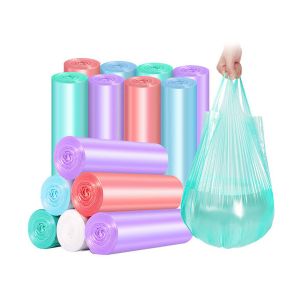 Portable Plastic Bin Liners Thickened Customization Color Point Break Type