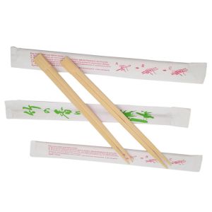 OEM Full paper Packing Twins Disposable Bamboo/Wooden Chopsticks