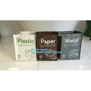 Factory custom recyclable folding laminated pp non woven bag shopping with heat