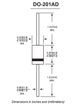 200V 400V 600v 800v Fast Recovery Diode 3A DO 27 FR302 FR304 FR305 FR306 FR307