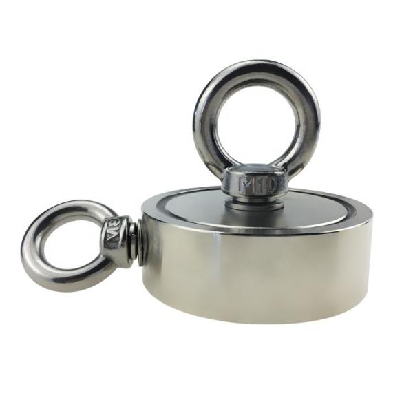 Buy D75mm 200 kg Pull Force Double Sided Round Strong Magnetic Fishing Kit Salvage Magnet with Hook at wholesale prices