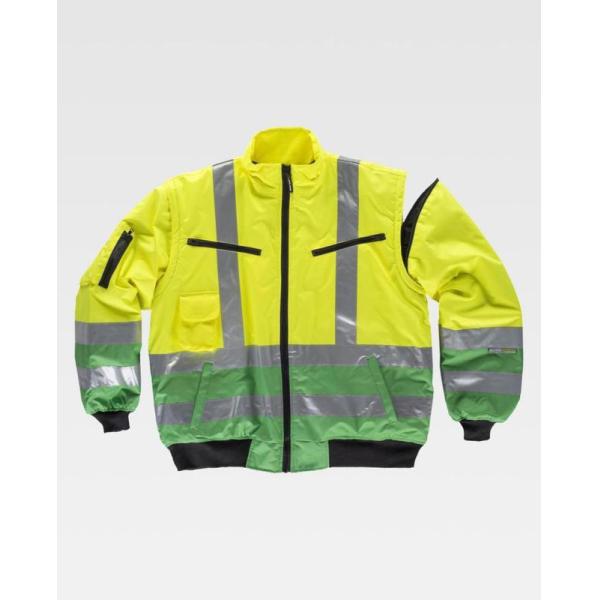 High Visibility Safety Work Clothes with Big side patch pockets Anti Shrink