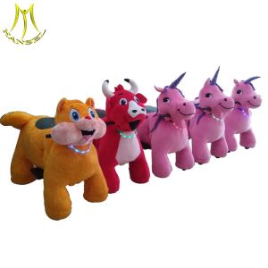 Quality Hansel walking animal token operated animales mountables electric red bull for sale