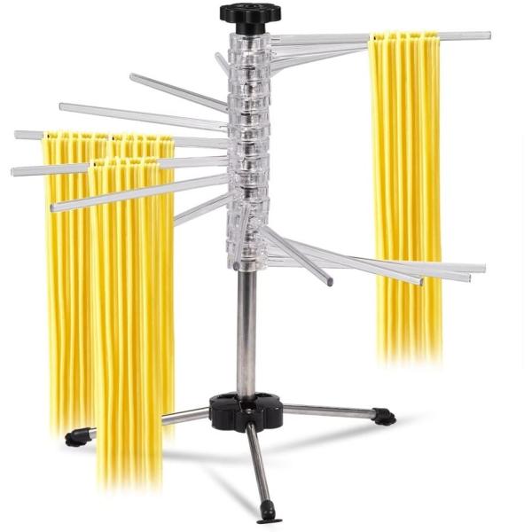 Buy Multifunction Pasta Hanging Rack Detachable With 16 Sturdy Rods at wholesale prices