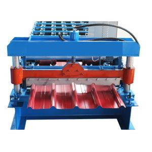 2T Capacity Chain Drive Roof Tile Roll Forming Machine with 1250mm and 380V Power