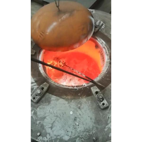 Buy Crucible Scrap Aluminum Melting Furnace 90KW Power Energy Saving OEM at wholesale prices