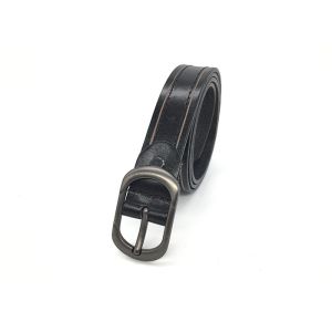 Solid Pin Buckle Female Fashion Leather Belts / Skinny Dress Belts