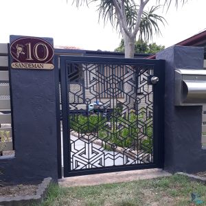 Powder Coated Aluminum Yard Gates Fencing Aluminium Front Gate Security