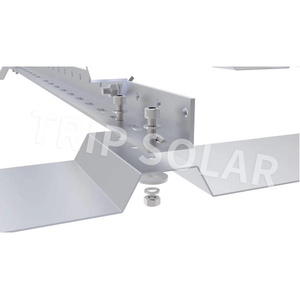 25-30 Years of Service Life Solar Railing Ballasted Roof Mounting System for Flat Roof