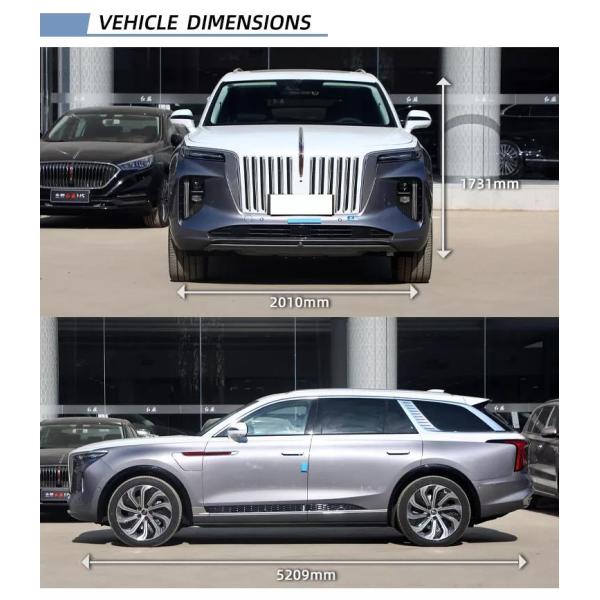 Energy Electric Vehicle Hongqi E-hs9 Used Car with Lithium Iron Phosphate Battery