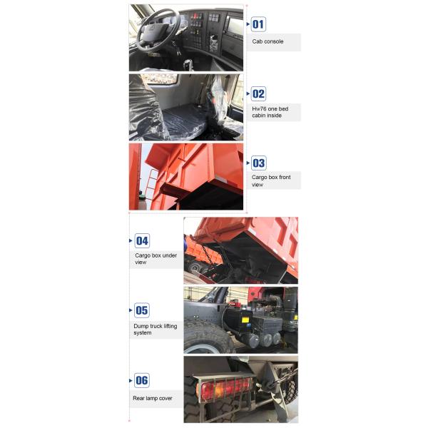 Sinotruk 6x4 Dump Truck With The Overturning Body Platform Chinese Truck