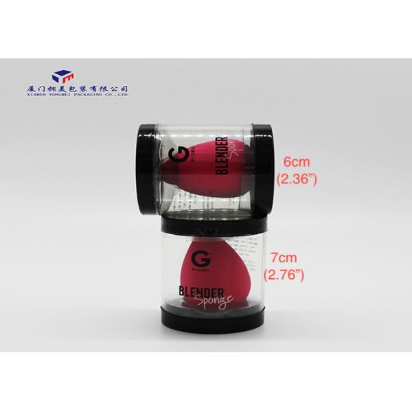 Black PVC Covers Clear Retail Tubes , Clear Plastic Cylinder Tubes Fast Sample Time