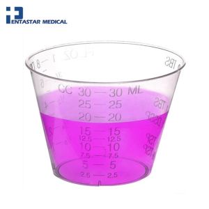 Medical Disposable Plastic Measuring Medicine Cups with Clearly Scale