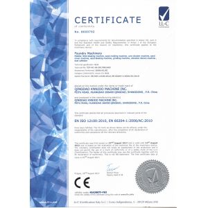 Qingdao Knnjoo Machine Inc Certifications