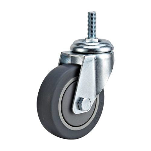 Buy medium duty 5"  thread grey TPR caste,  125mm TPR castors,Rueda at wholesale prices