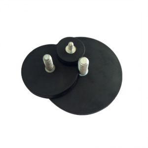 China Customizable Compact Rubber Coated Mounting Magnets Heat Resistance on sale