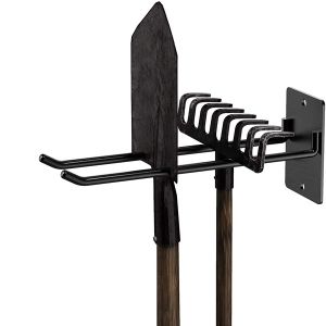 Sturdy Garden Tool Organizer Rack Heavy-Duty Solid Steel Wall Hanger for Home