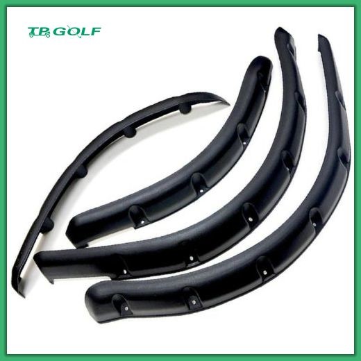 Buy Front And Rear Golf Cart Fender Flares Black Plastic With Mounting Hardware at wholesale prices