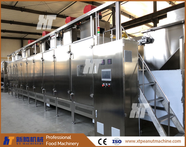 Buy Multifunctional Nuts Roasting Machine Continuous Belt Type Peanut Roaster at wholesale prices