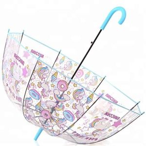 Fashion Auto Open Transparent Dome Umbrella Outdoor Weddings Windproof