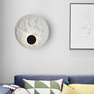 China Round Moon White Body LED Home Wall light Stairs Bedroom Corridor Wall Sconce globe light fixture（WH-OR-60） on sale