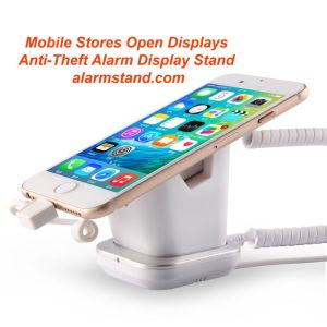 COMER anti-theft security mobile phone retail shop with alarm and charging