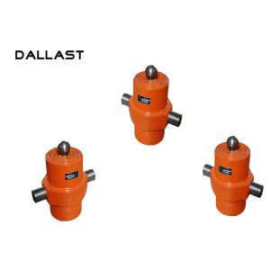 One Way Dump Truck Hydraulic Cylinder , Single Acting Telescopic Hydraulic