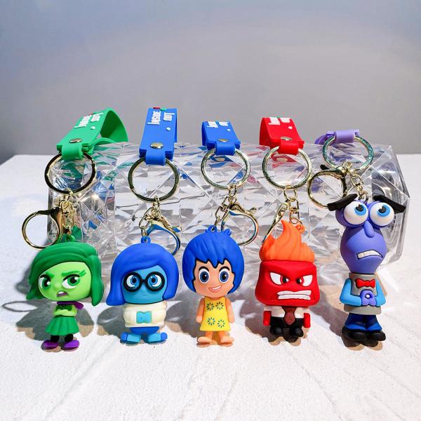 Custom Pvc Keyring 3D Doll Soft Rubber Anime Car Bag Pendant Keychain
