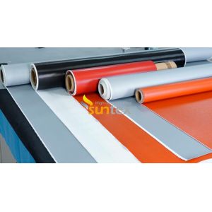 Fireproof Silicone Rubber Coated Braided Fiberglass Fabrics