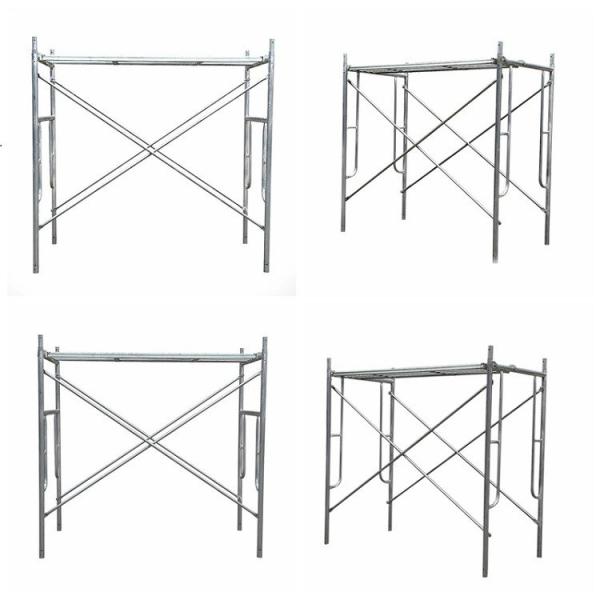 Q355 Steel Frame System Scaffolding 5'W x 6' 4"H Walk-Thru Style Yellow Powder