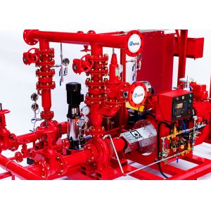 China NFPA20 Skid Mounted Fire Pump Package 500 GPM End Suction Fire Fighting System on sale