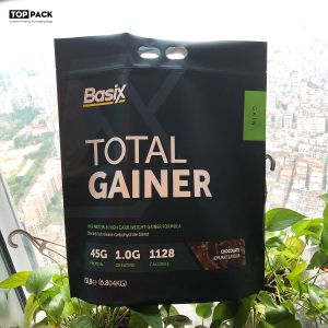 Quality 15Lb Extra Large Zipper Food Packaging Pouches With Handle For Protein Powder for sale