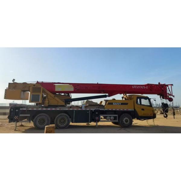 Buy 2022 Sany Used Cranes STC250C5-2 Truck Crane 25 Tons Lifting Capacity 6.4 Tons Counterweight And 43.5 Meters Boom Length Weichai at wholesale prices