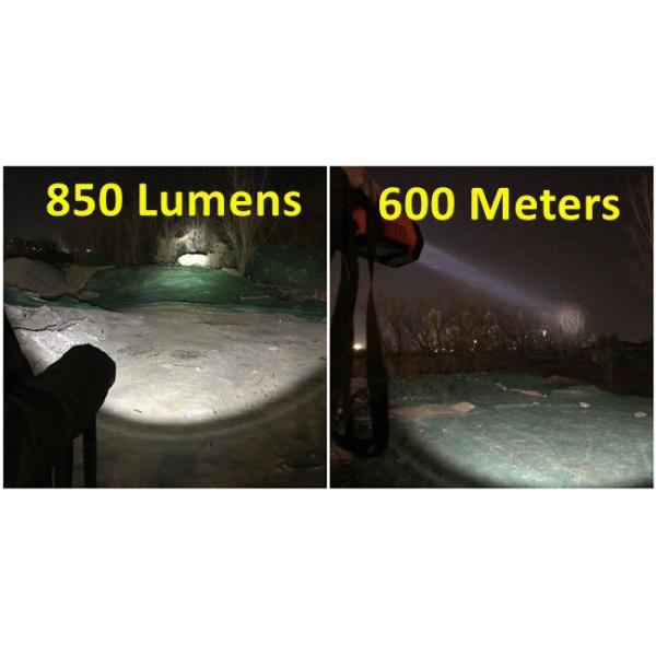 2 In 1 850 Lumen IP66 Rating Handheld Searchlight For Outdoor