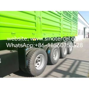 4 Axles Bulk Cargo Fence Semi Trailer