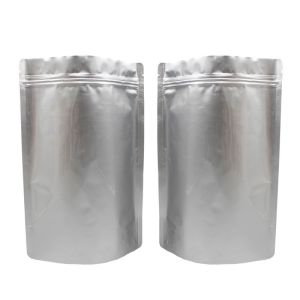 Food Grade Silver Storage Customized Mylar Bags